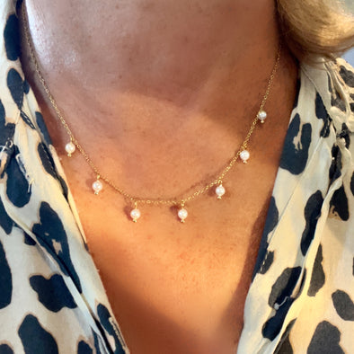 Pearl Droplets Necklace
